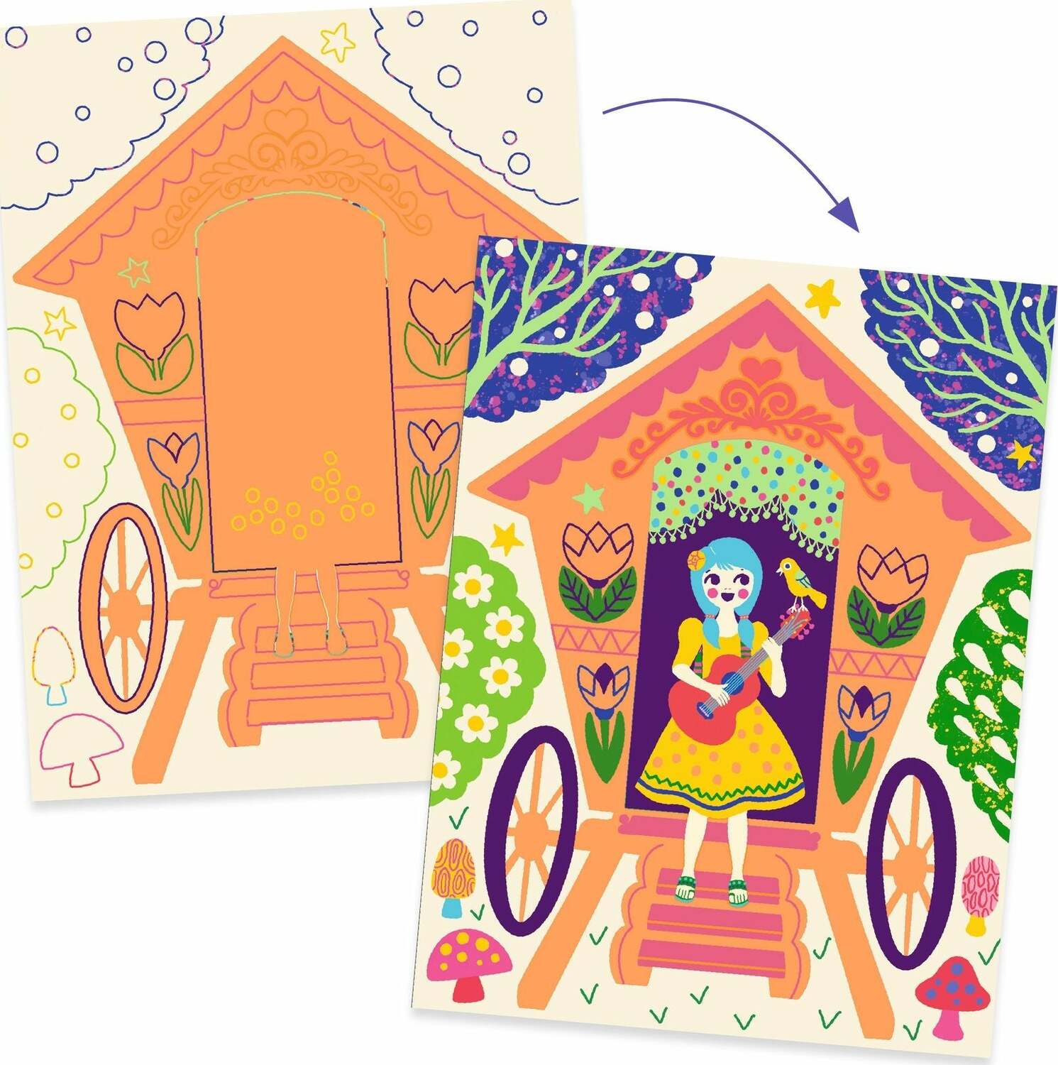 Wacky Houses Scratch Cards Activity - Image 2