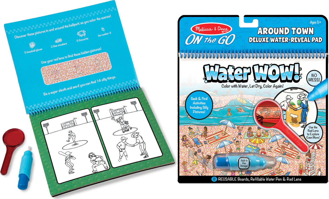 Water Wow! Around Town Deluxe Water-Reveal Pad - On the Go Travel Activity - Image 4