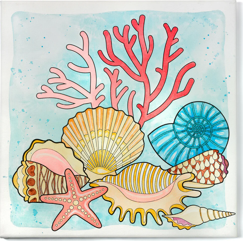 Watercolor Paint by Number Coastal - Image 4
