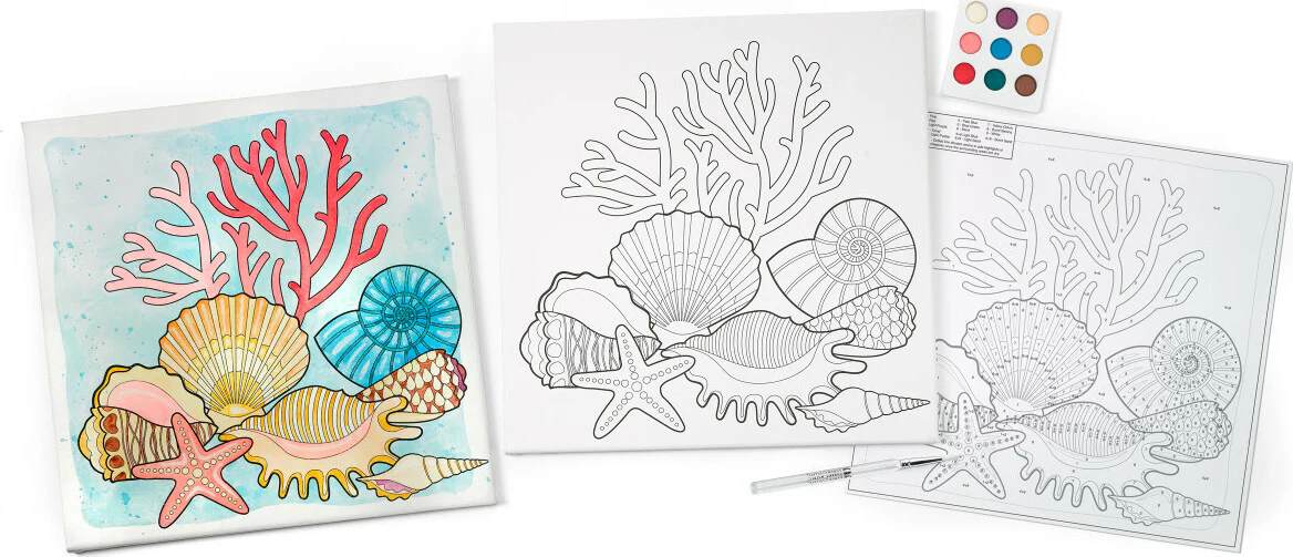 Watercolor Paint by Number Coastal - Image 5