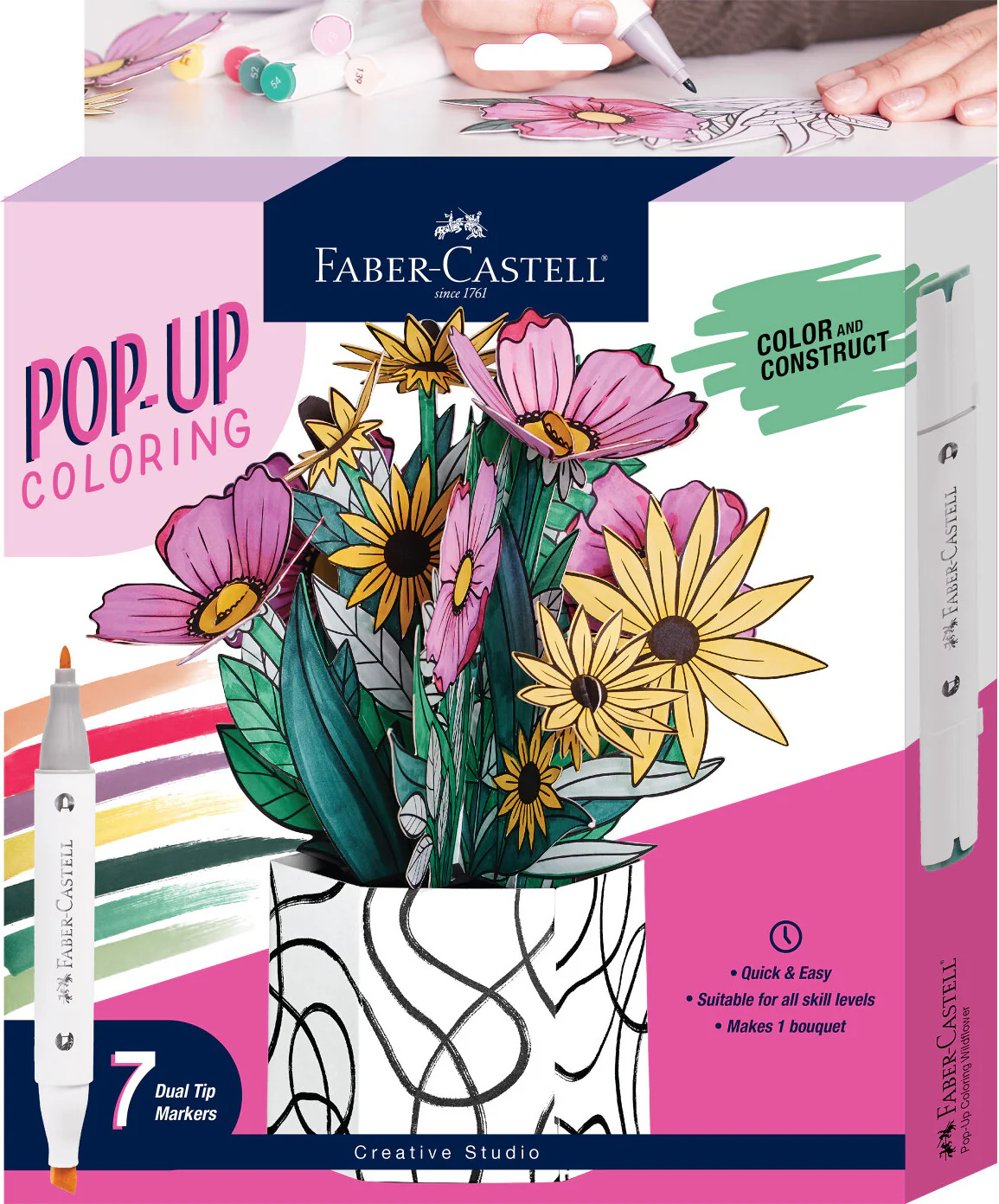 Wildflower Pop Up Coloring