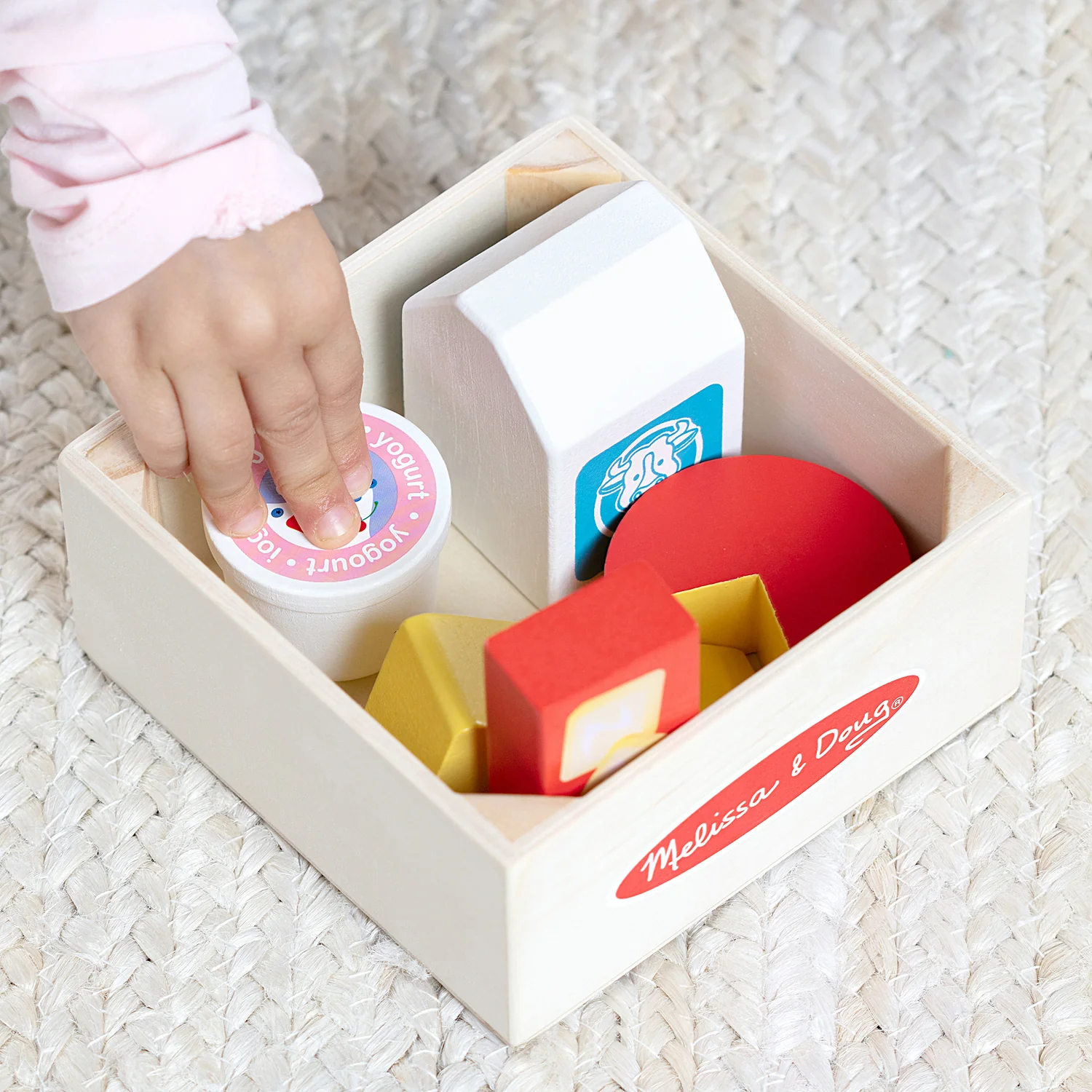 Wooden Food Groups Play Set - Dairy - Image 5