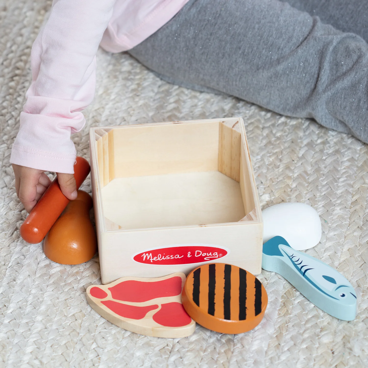 Wooden Food Groups Play Set - Protein - Image 4
