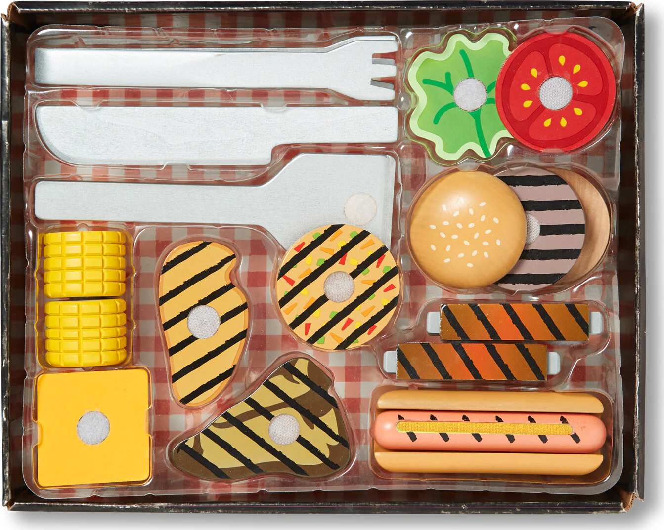 Wooden Grill & Serve BBQ Set - Image 3