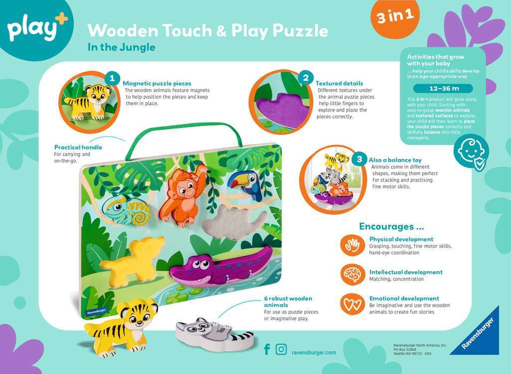 Wooden Puzzle: Jungle - Image 2