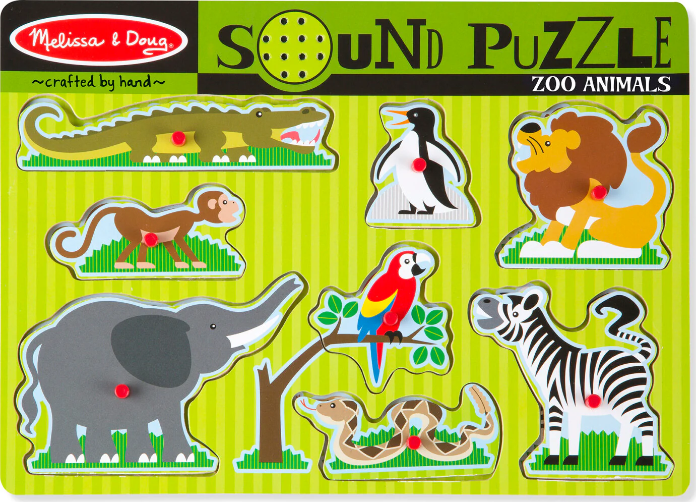 Zoo Animals Sound Puzzle - 8 Pieces - Image 2