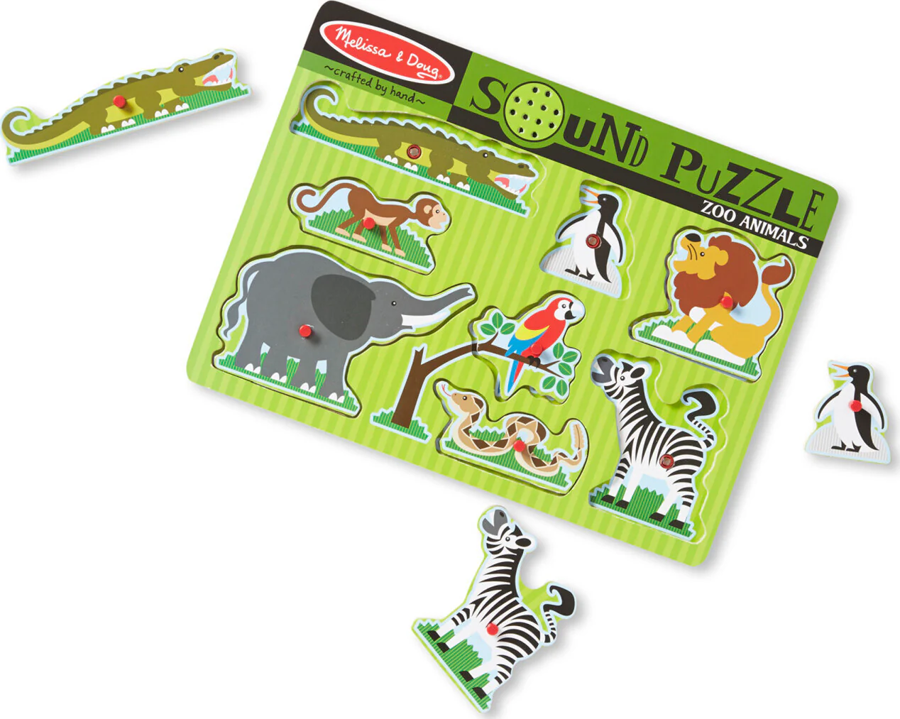 Zoo Animals Sound Puzzle - 8 Pieces - Image 3